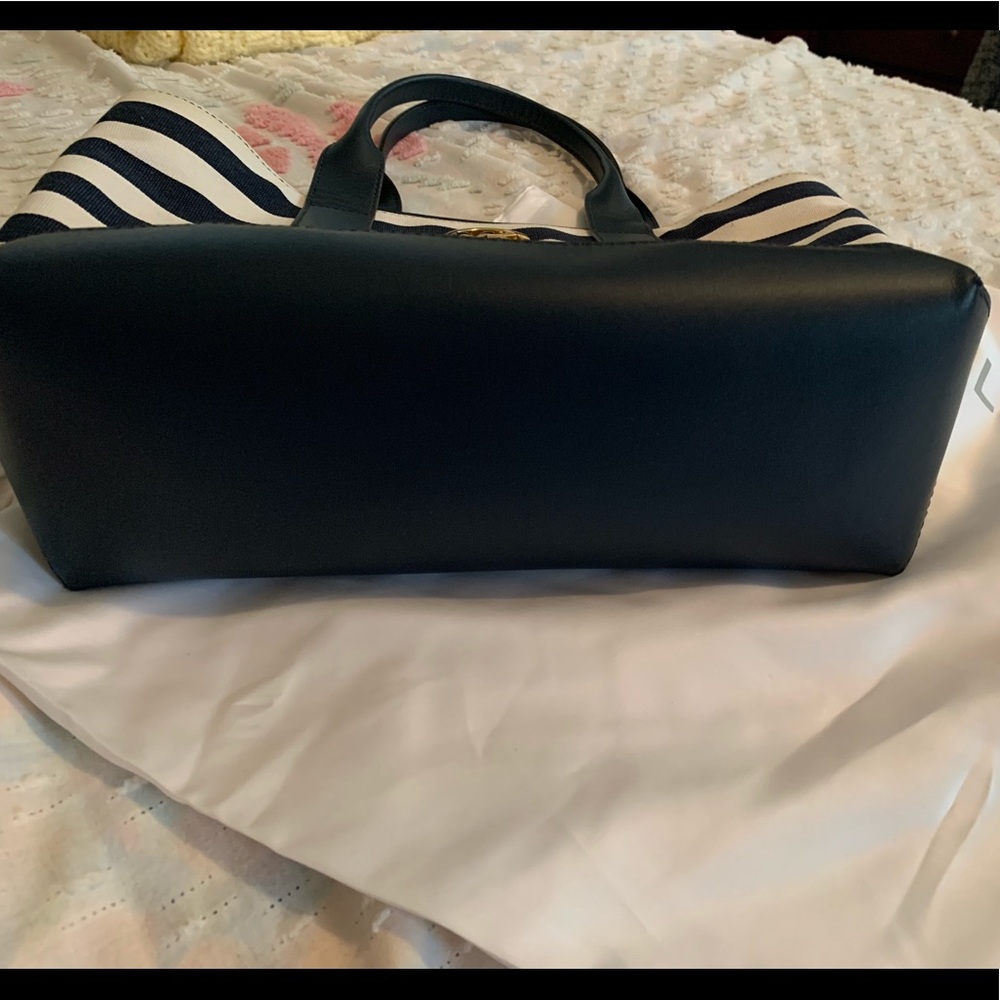 Michael Kors Blue and white Striped Tote - Picture 8 of 15